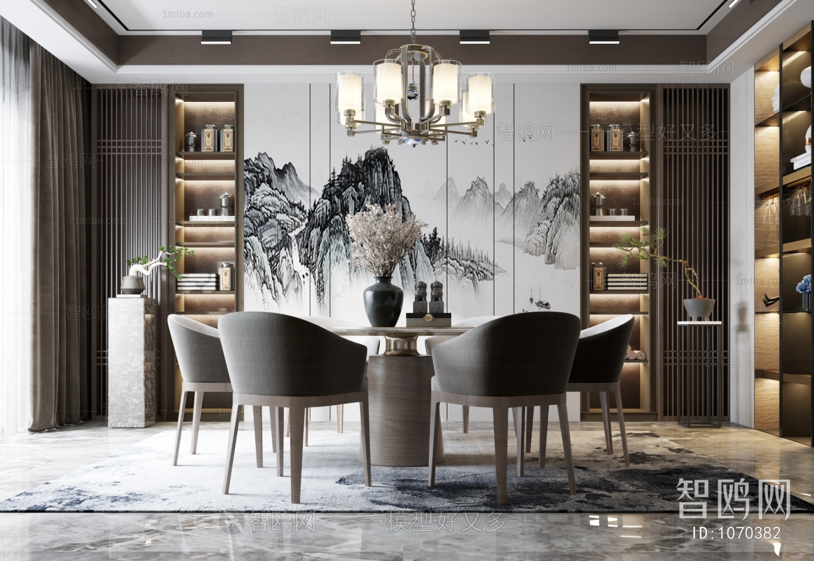 New Chinese Style Dining Room