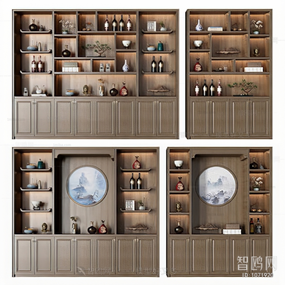 New Chinese Style Wine Cabinet