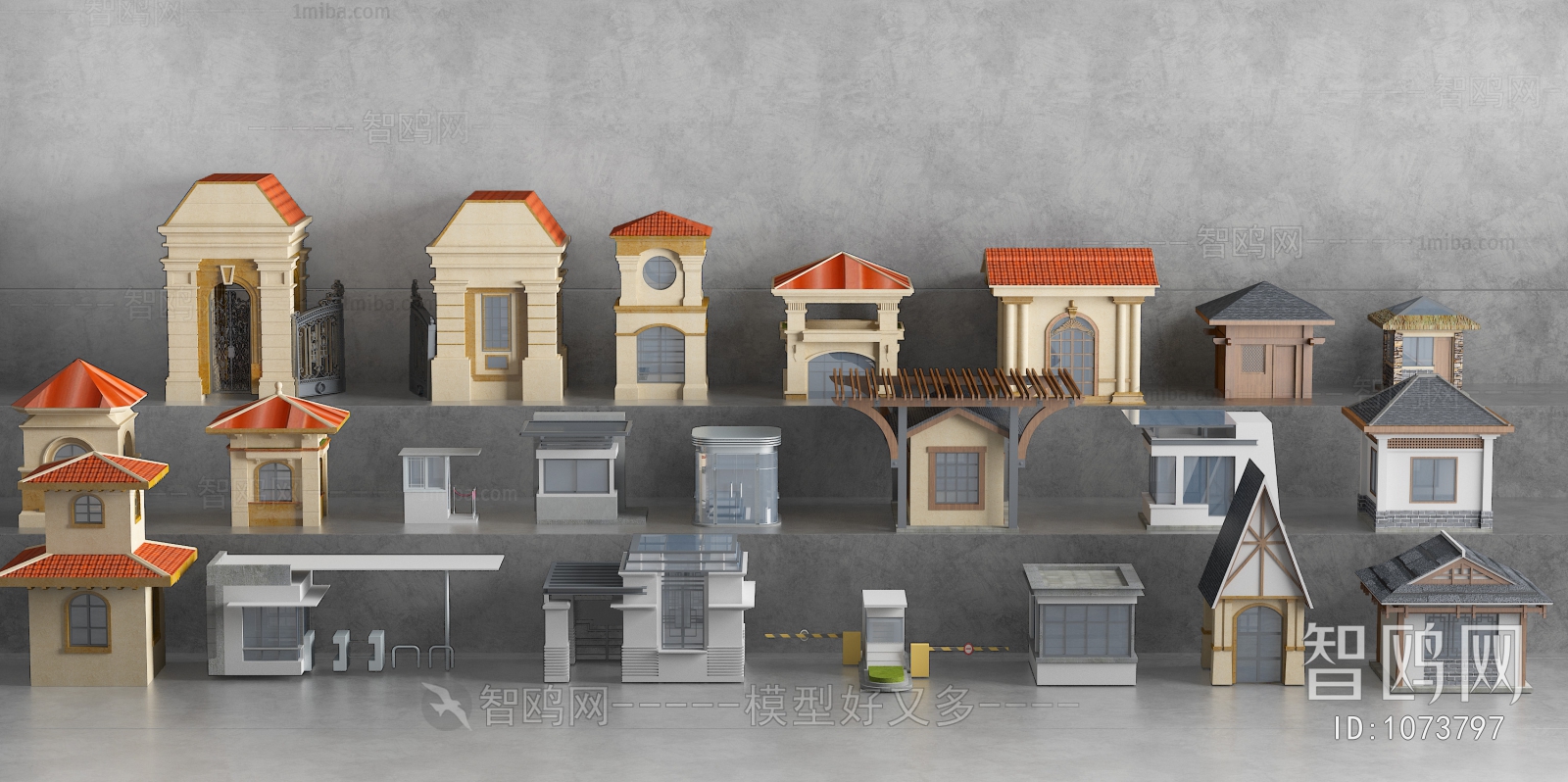 Simple European Style Building Component