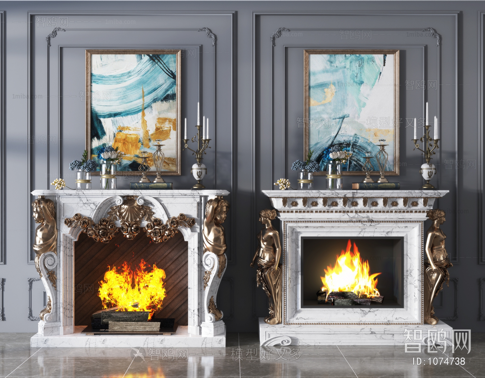 European Style Fireplace