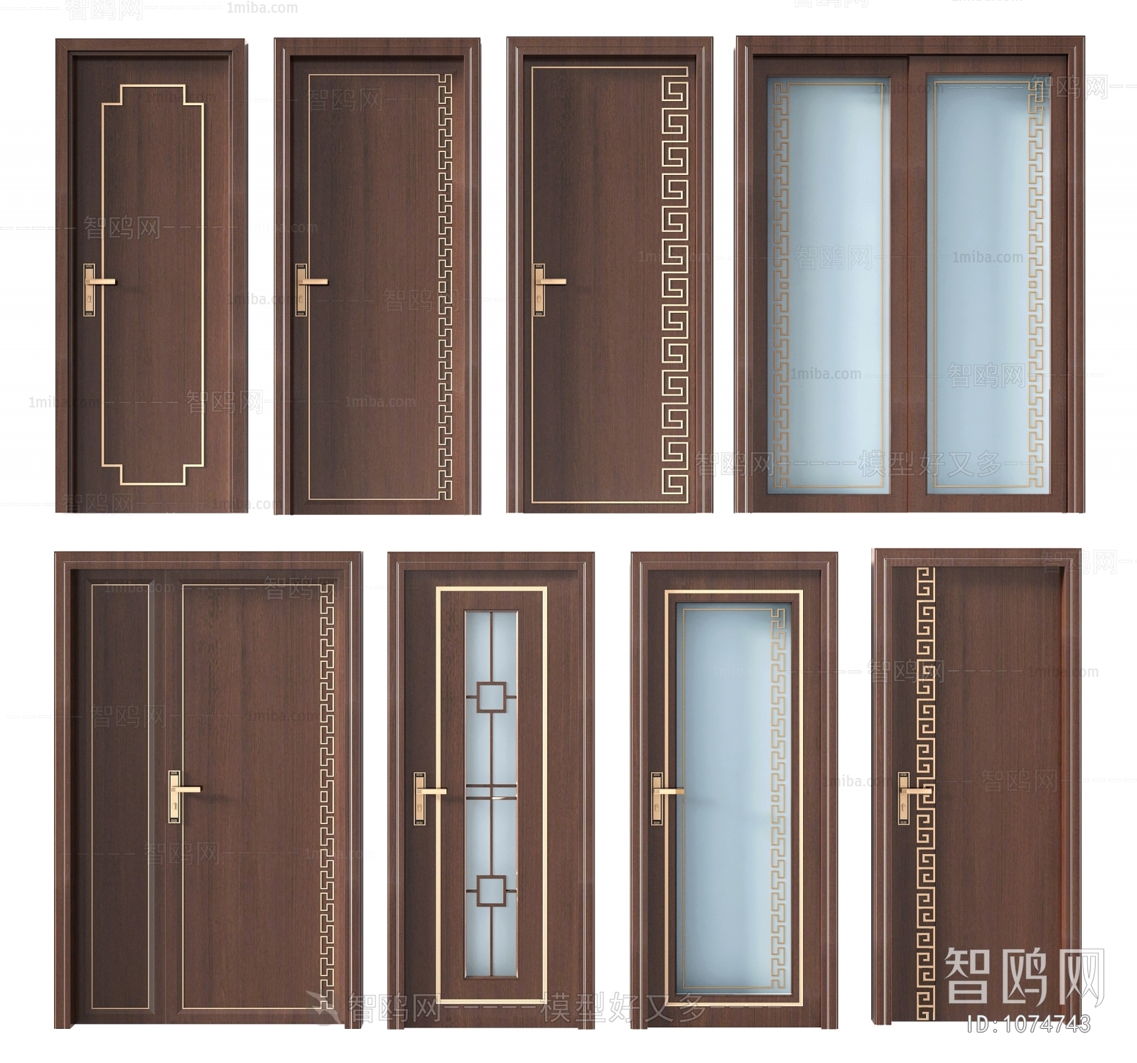 New Chinese Style Single Door