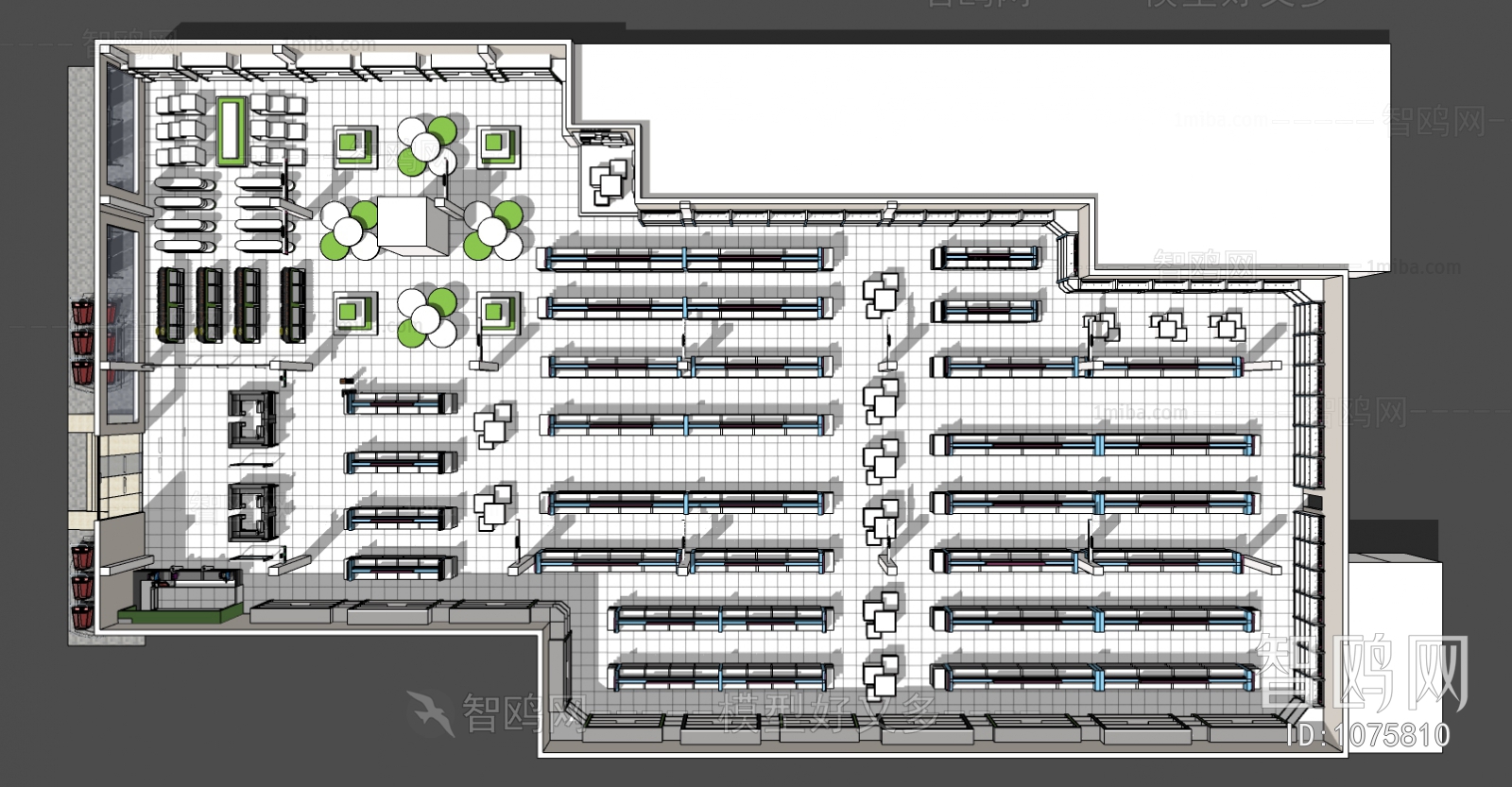 Modern Shopping Malls And Supermarkets