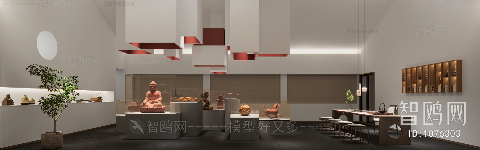 新中式禅意茶室展厅