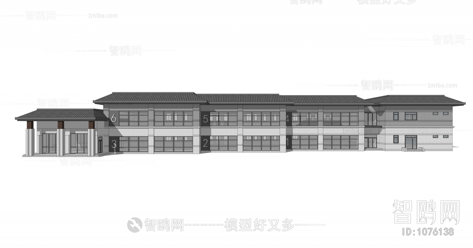 New Chinese Style Building Appearance