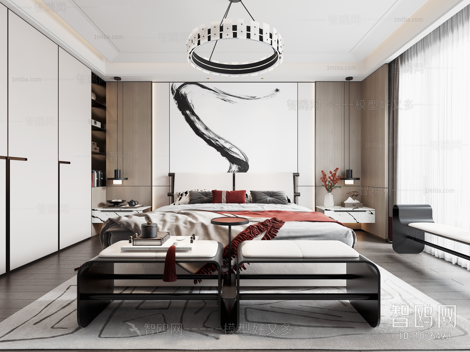 New Chinese Style Bedroom