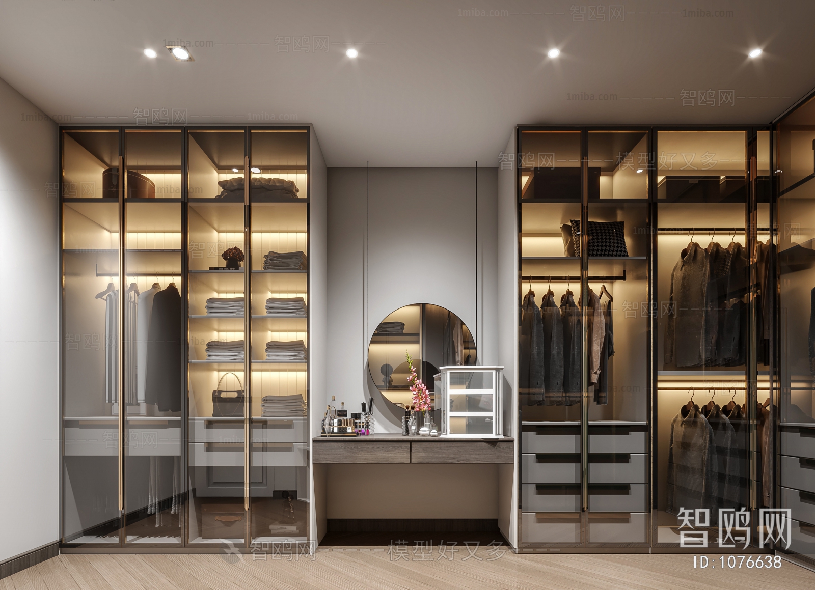 Modern Clothes Storage Area