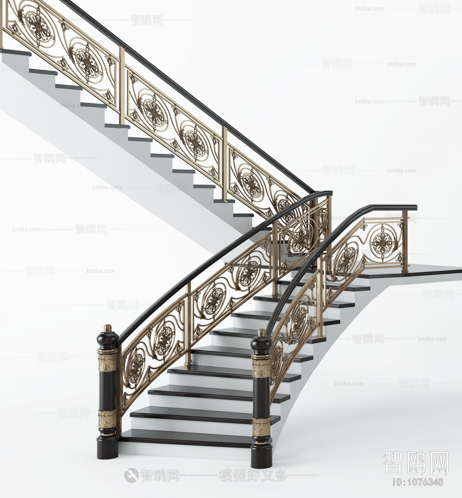 Simple European Style Stair Balustrade/elevator