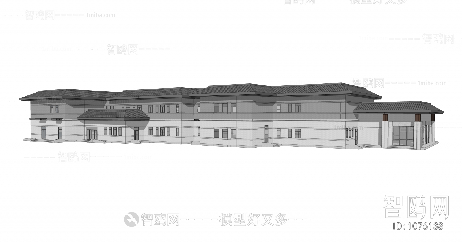 New Chinese Style Building Appearance