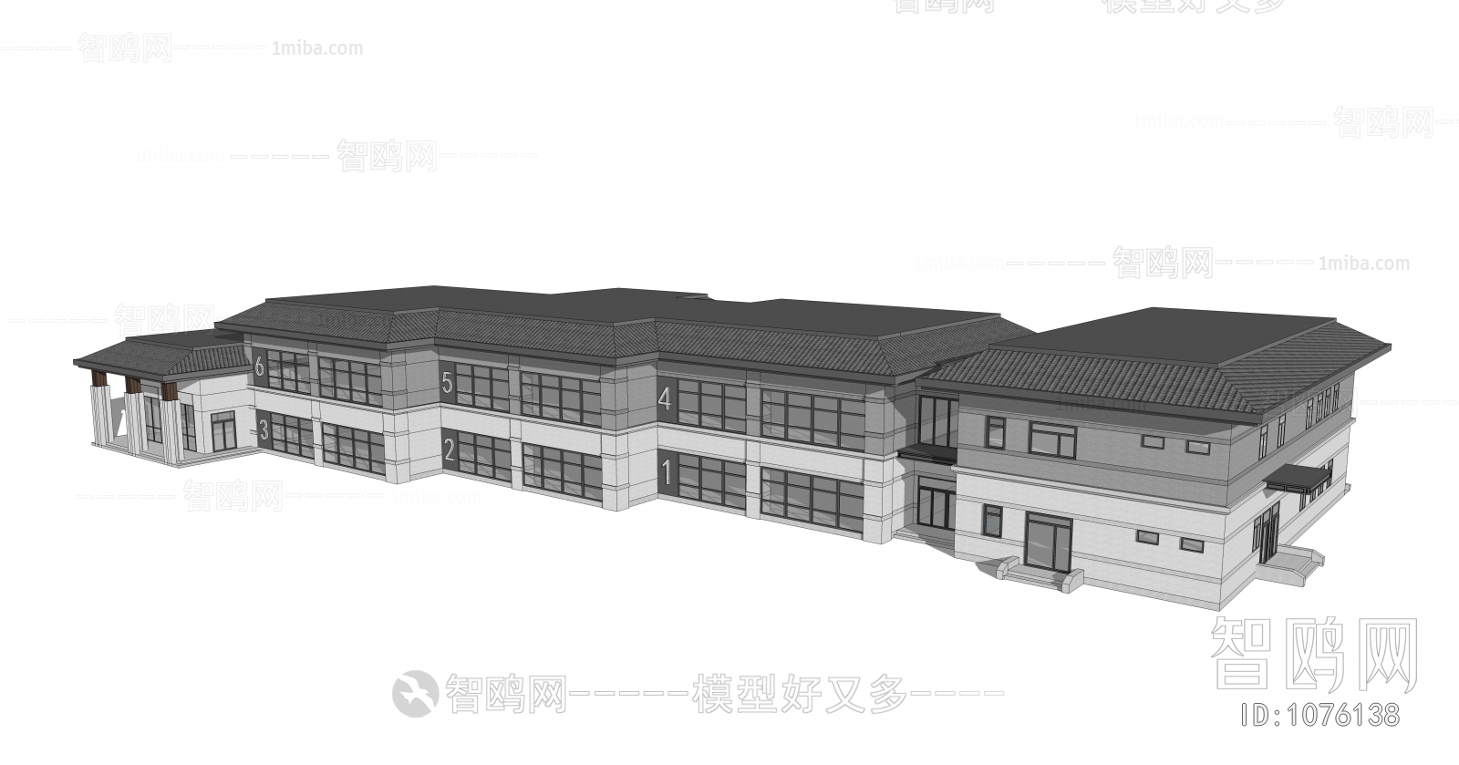 New Chinese Style Building Appearance