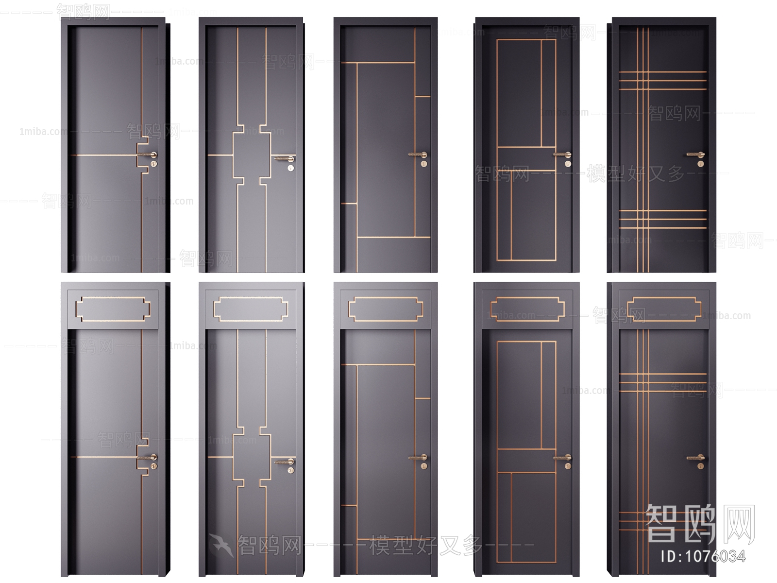 New Chinese Style Single Door