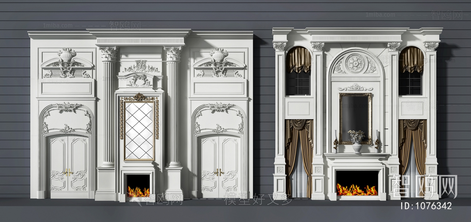 French Style Fireplace