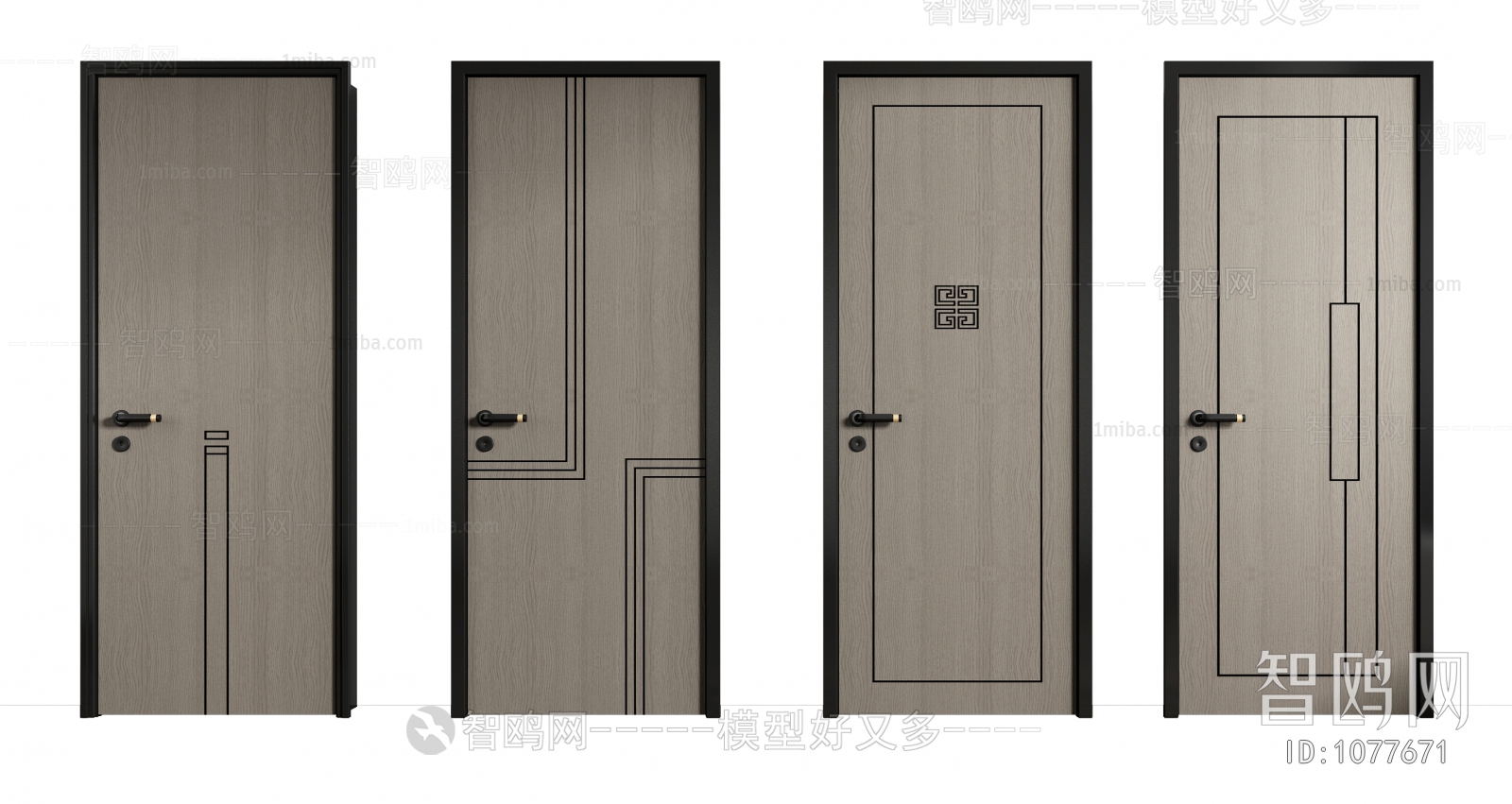 New Chinese Style Single Door