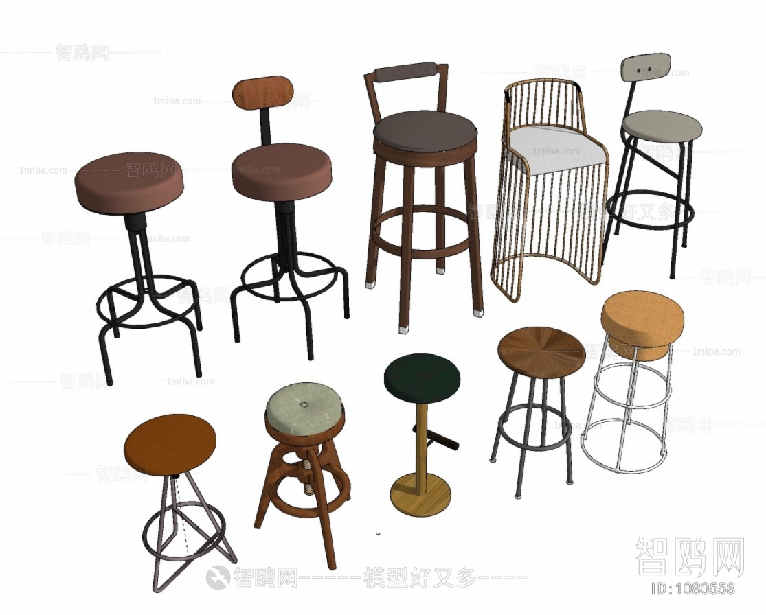 Industrial Style Bar Chair