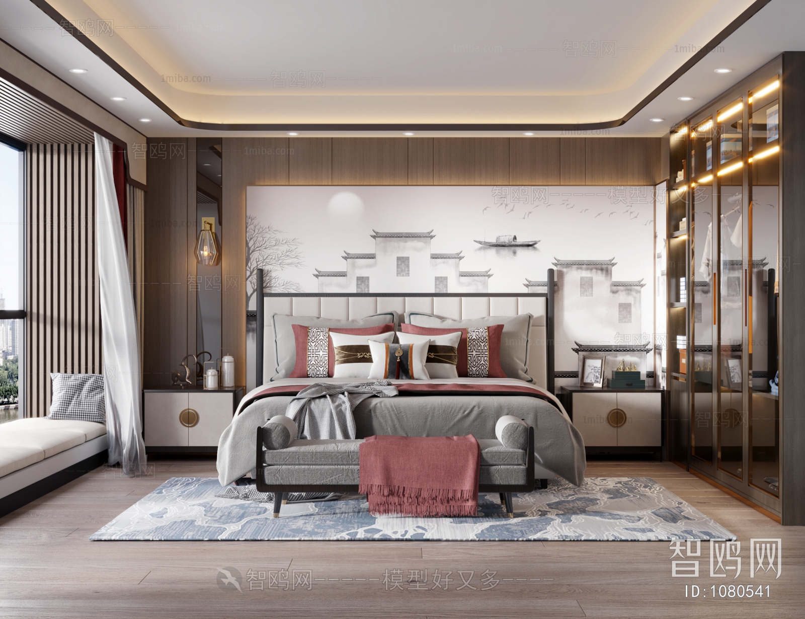 New Chinese Style Bedroom