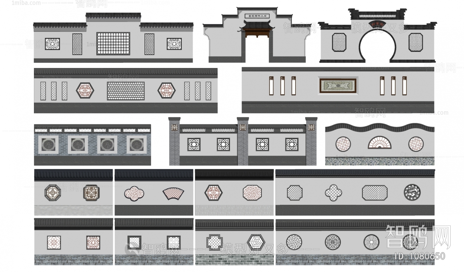 Chinese Style Building Component