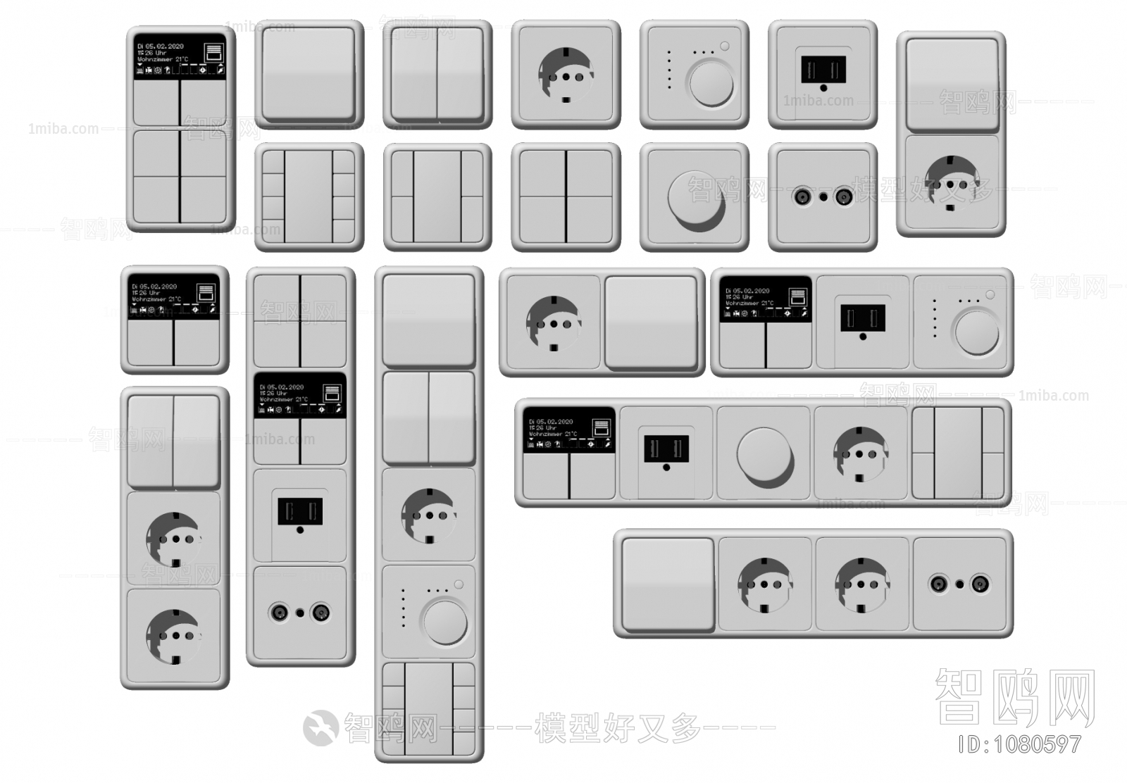 Modern Switch Socket Panel