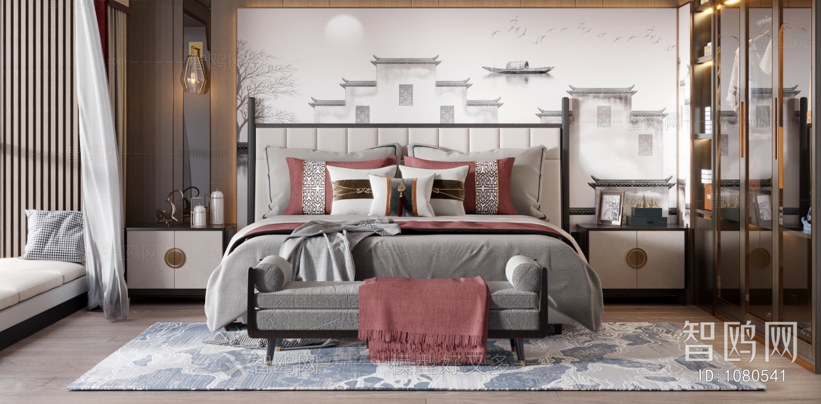 New Chinese Style Bedroom