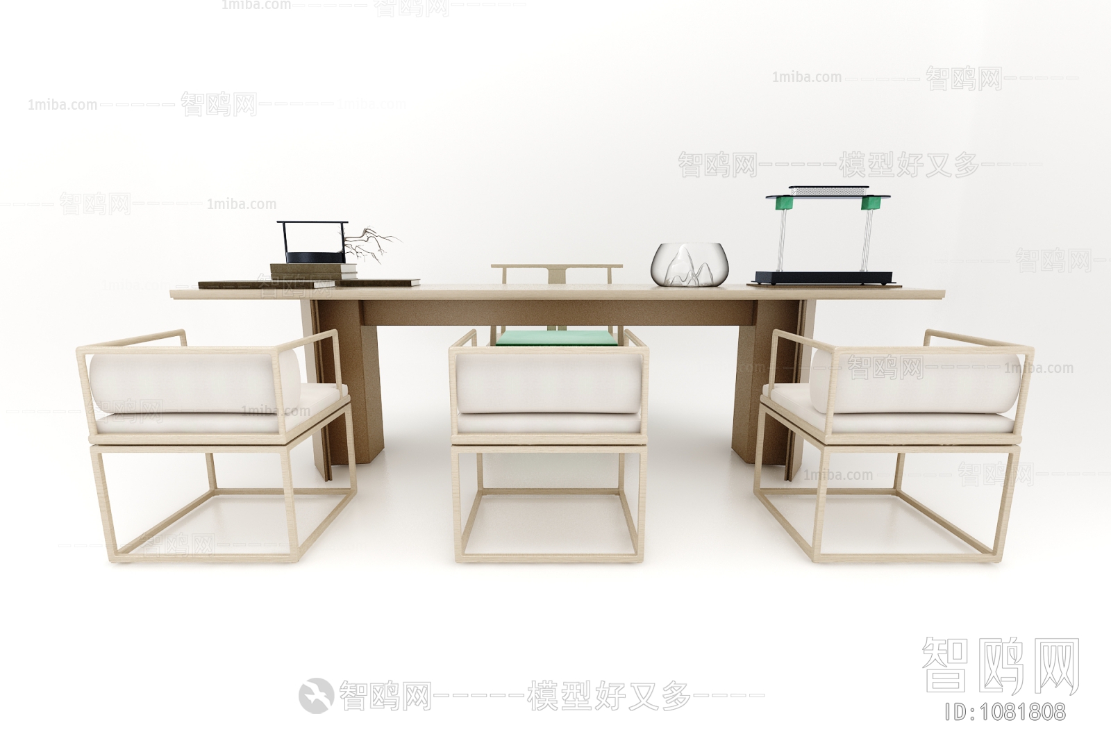 New Chinese Style Computer Desk And Chair