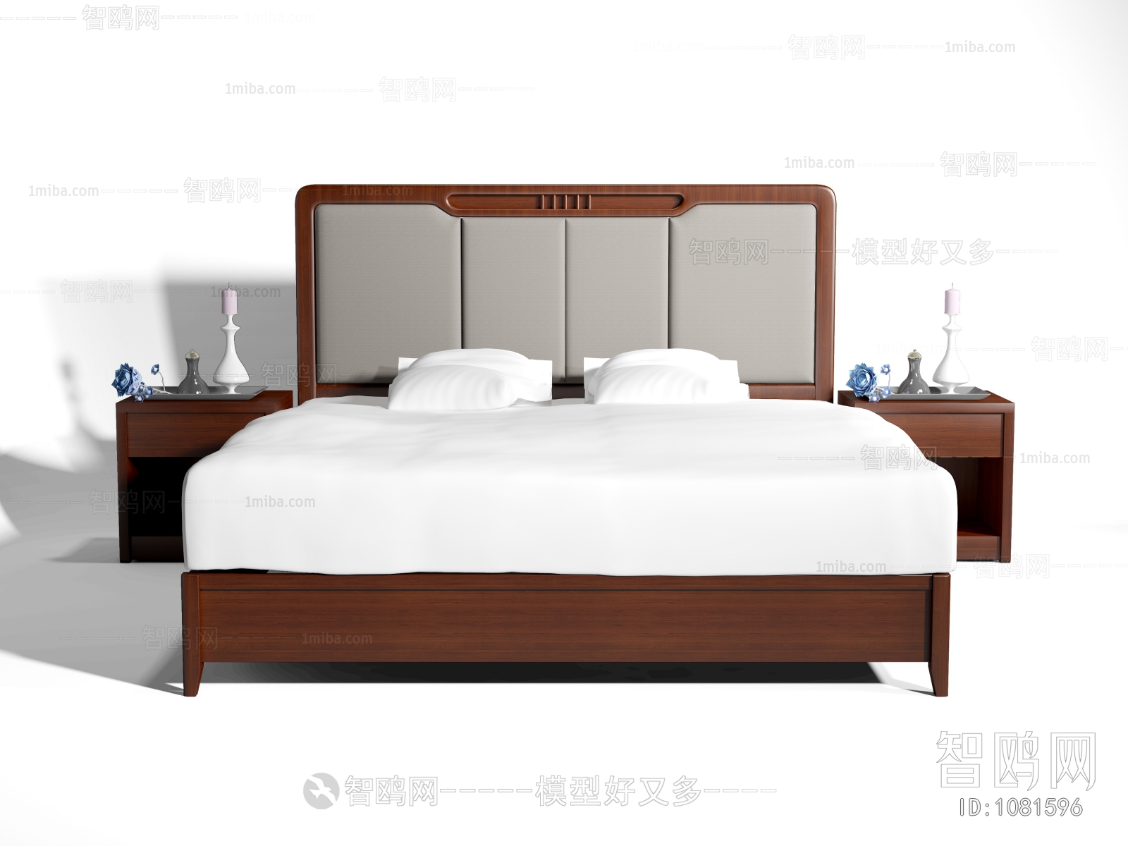 New Chinese Style Double Bed