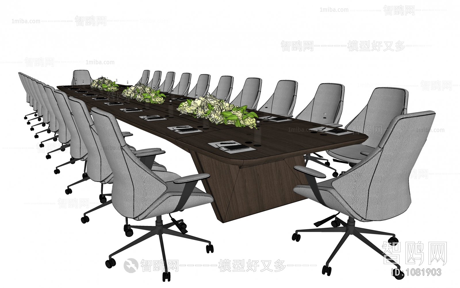 新中式会议桌