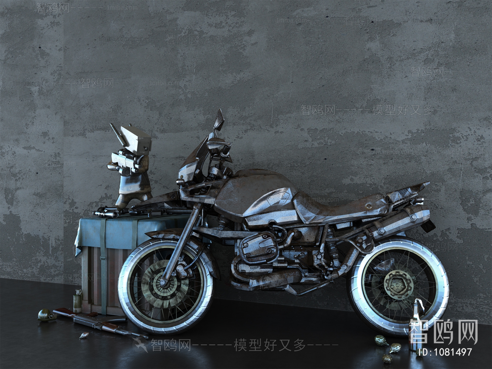 Industrial Style Motorcycle