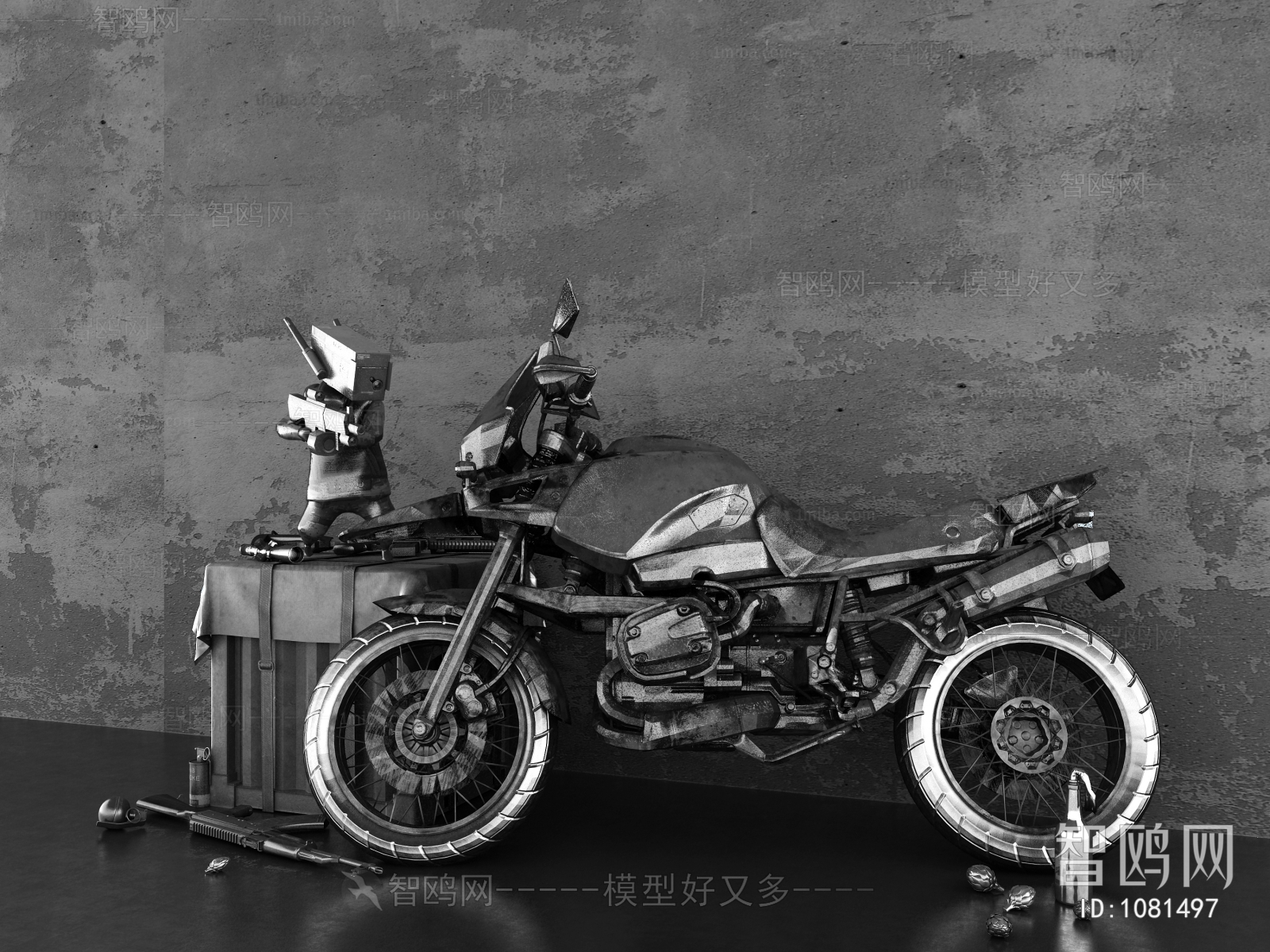 工业风摩托车
