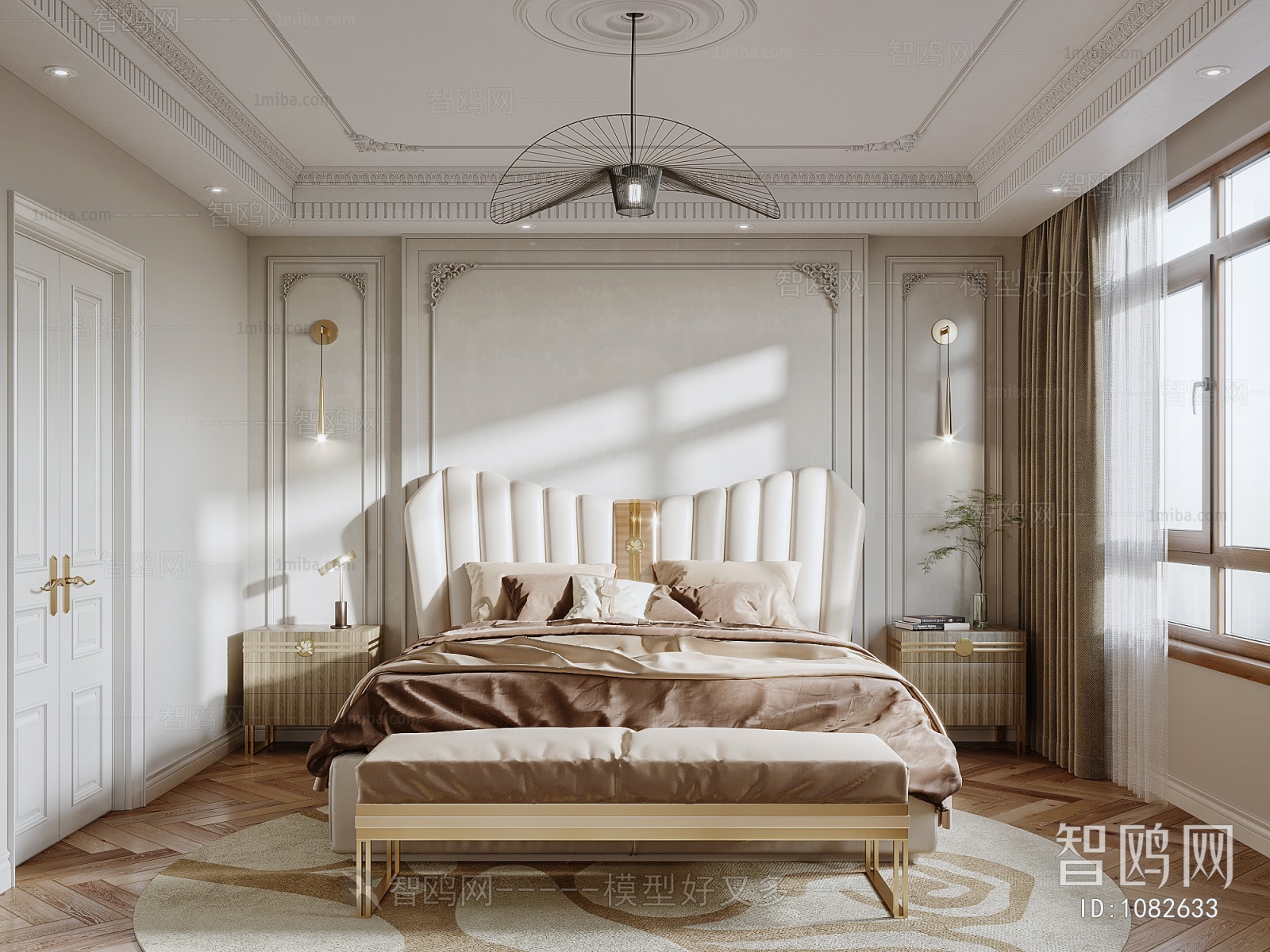 Modern French Style Bedroom