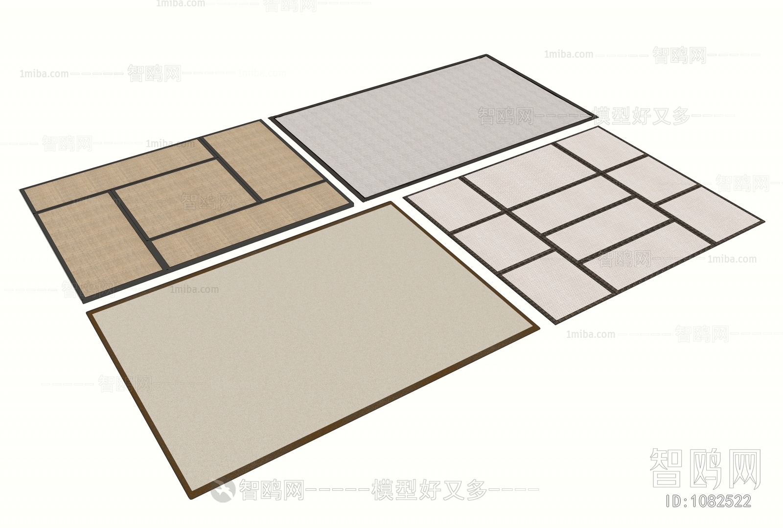 新中式方形地毯
