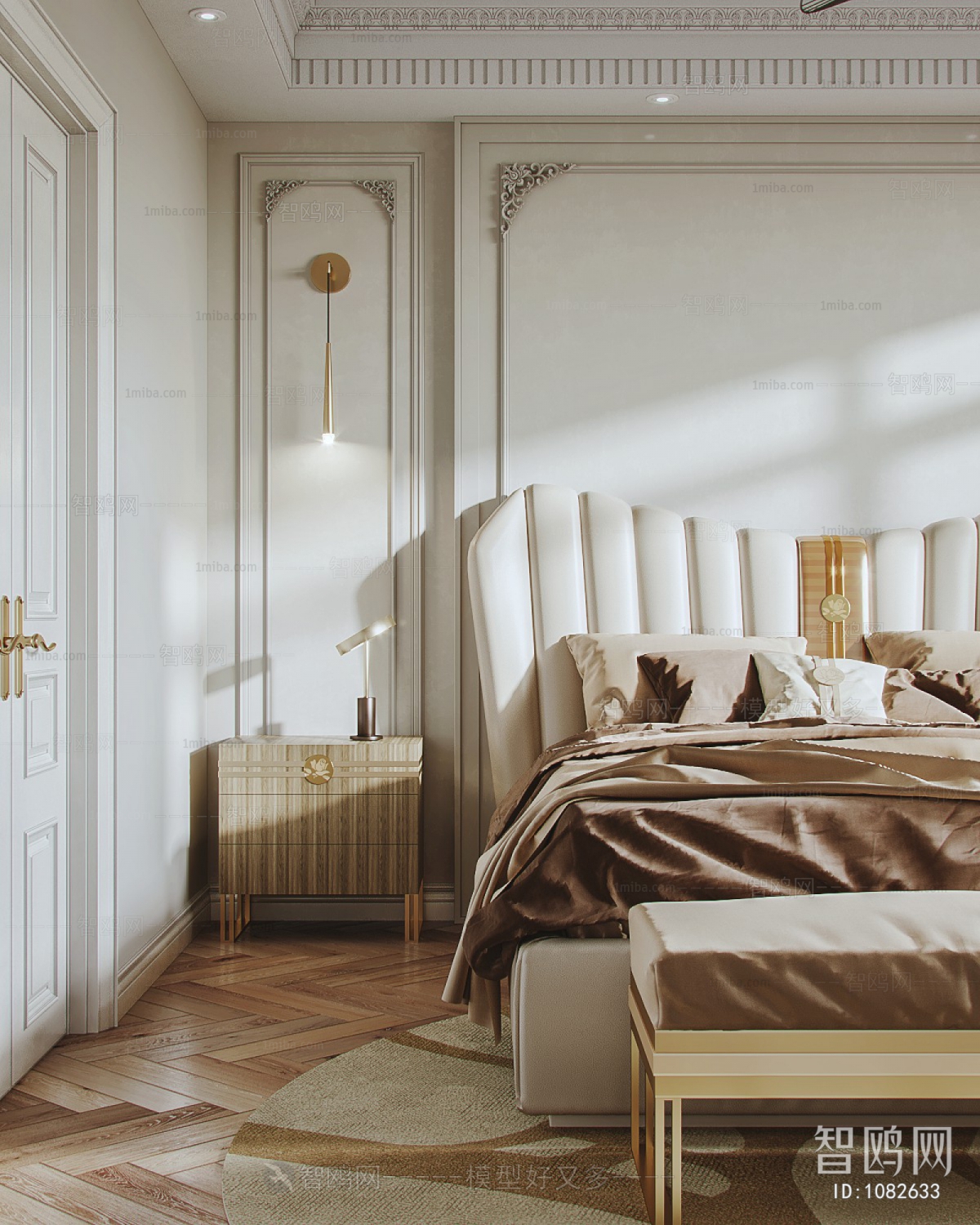 Modern French Style Bedroom