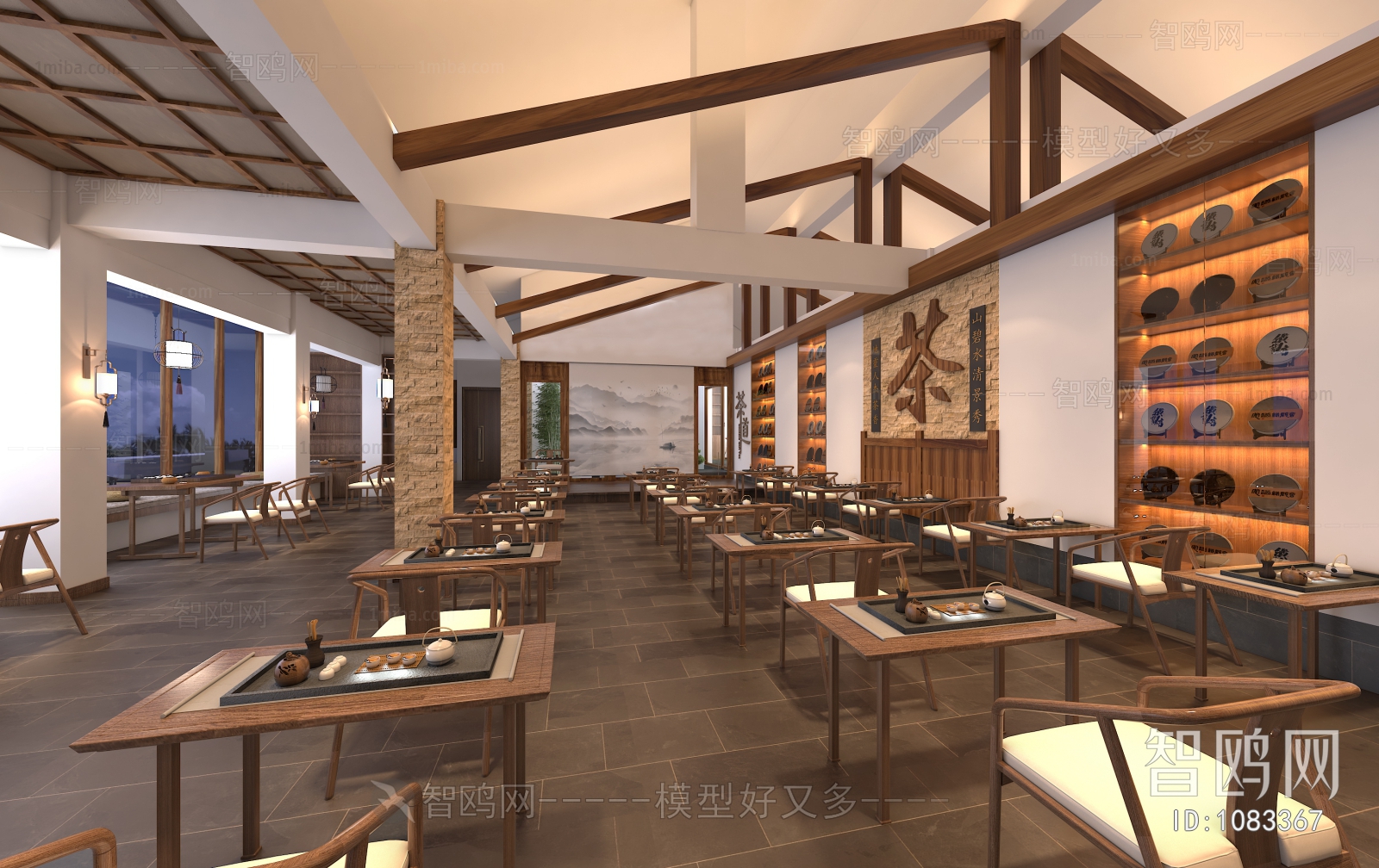 New Chinese Style Teahouse Tea House