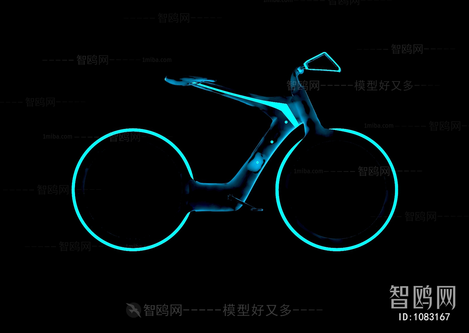 现代科幻自行车
