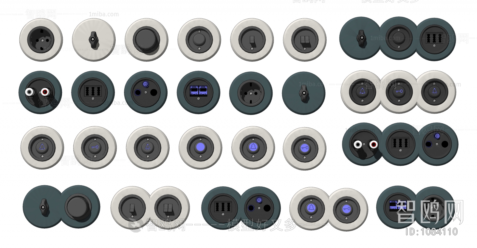 Modern Switch Socket Panel