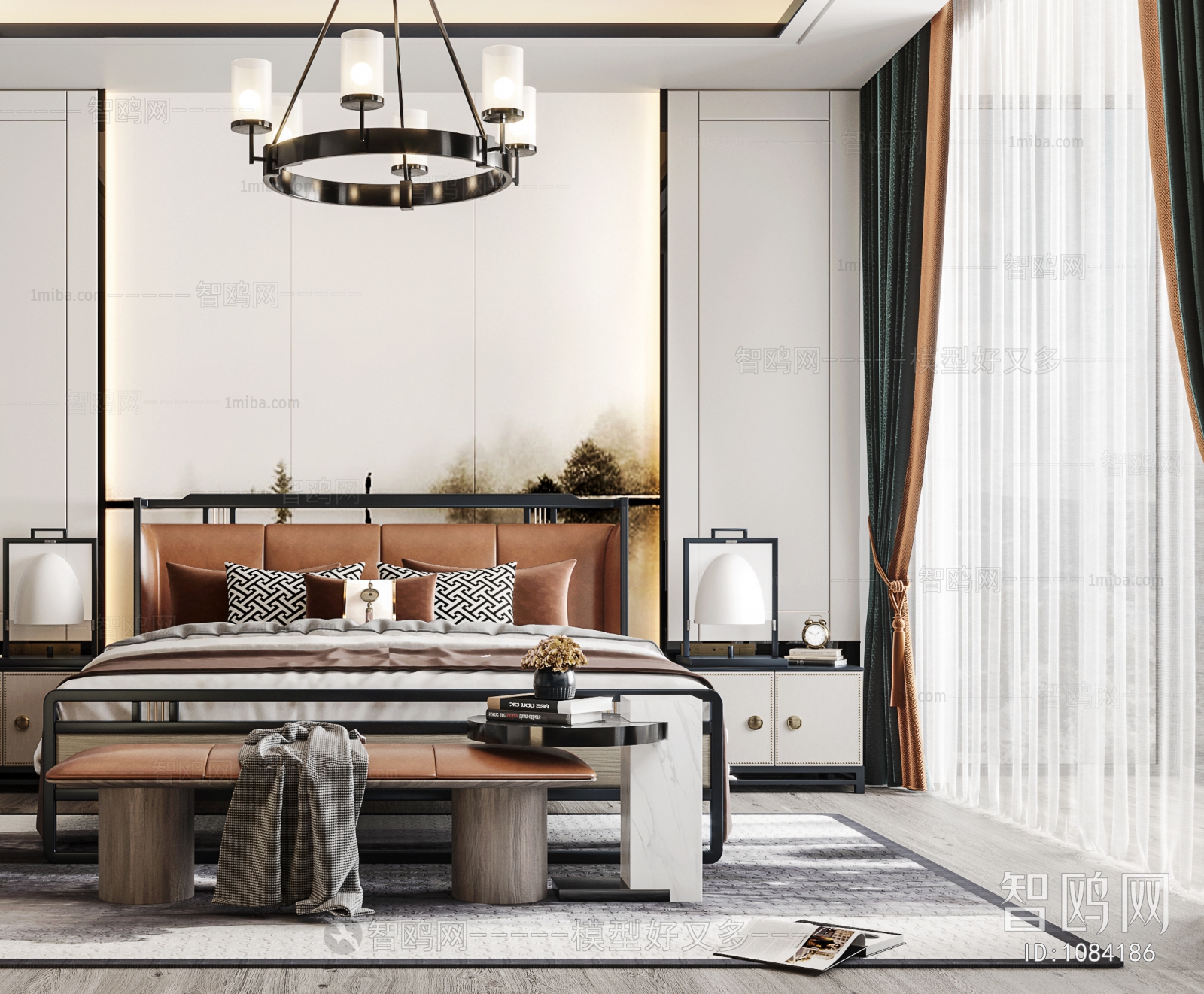 New Chinese Style Bedroom