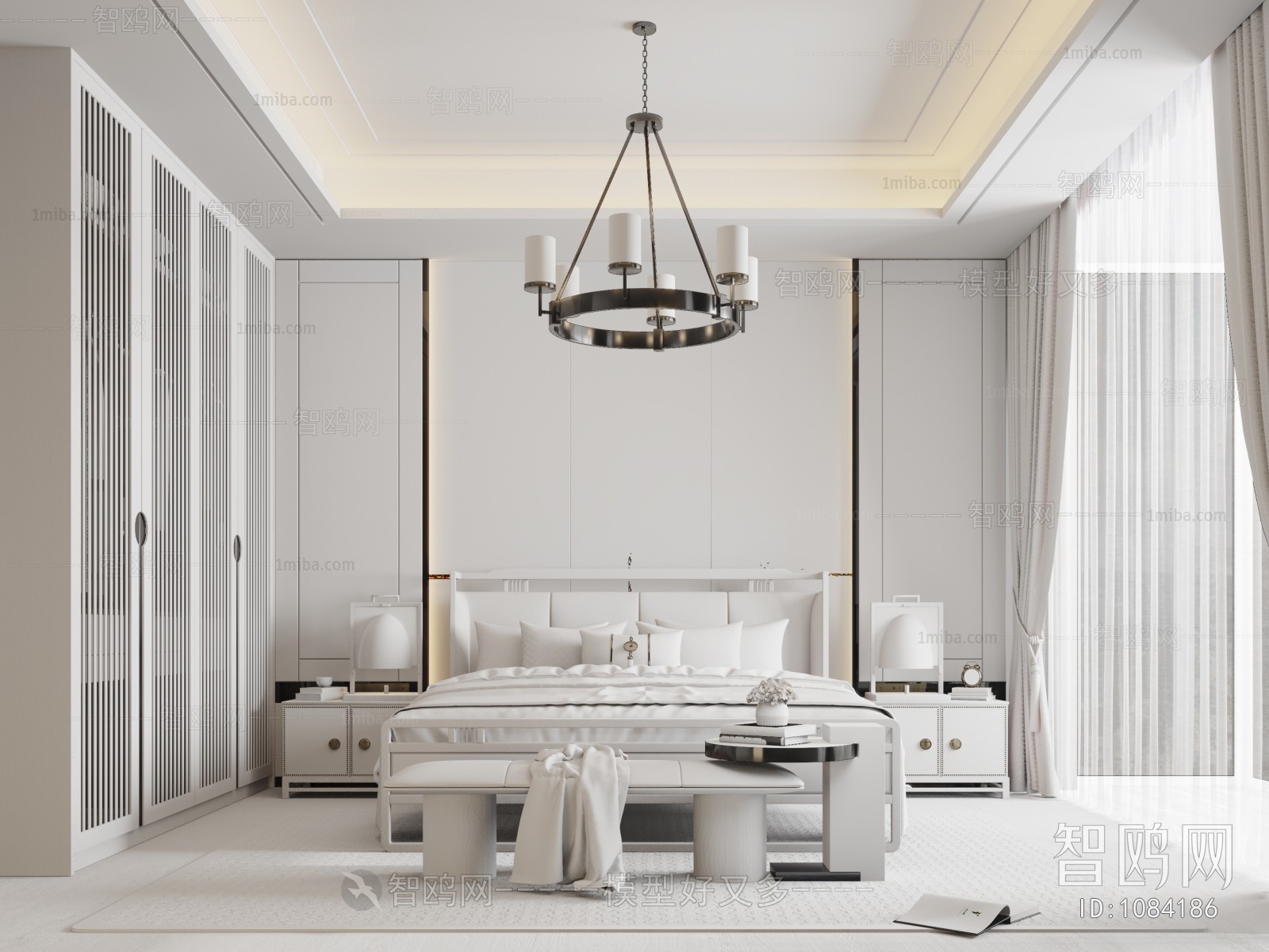 New Chinese Style Bedroom