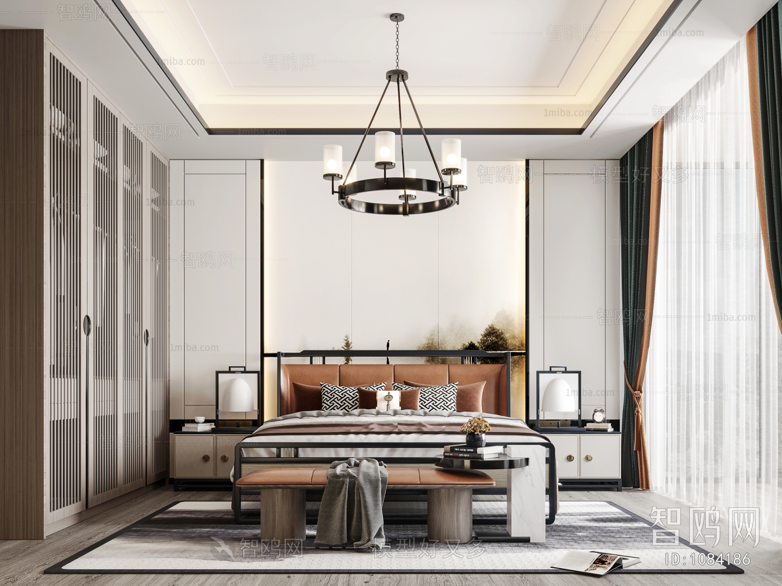 New Chinese Style Bedroom