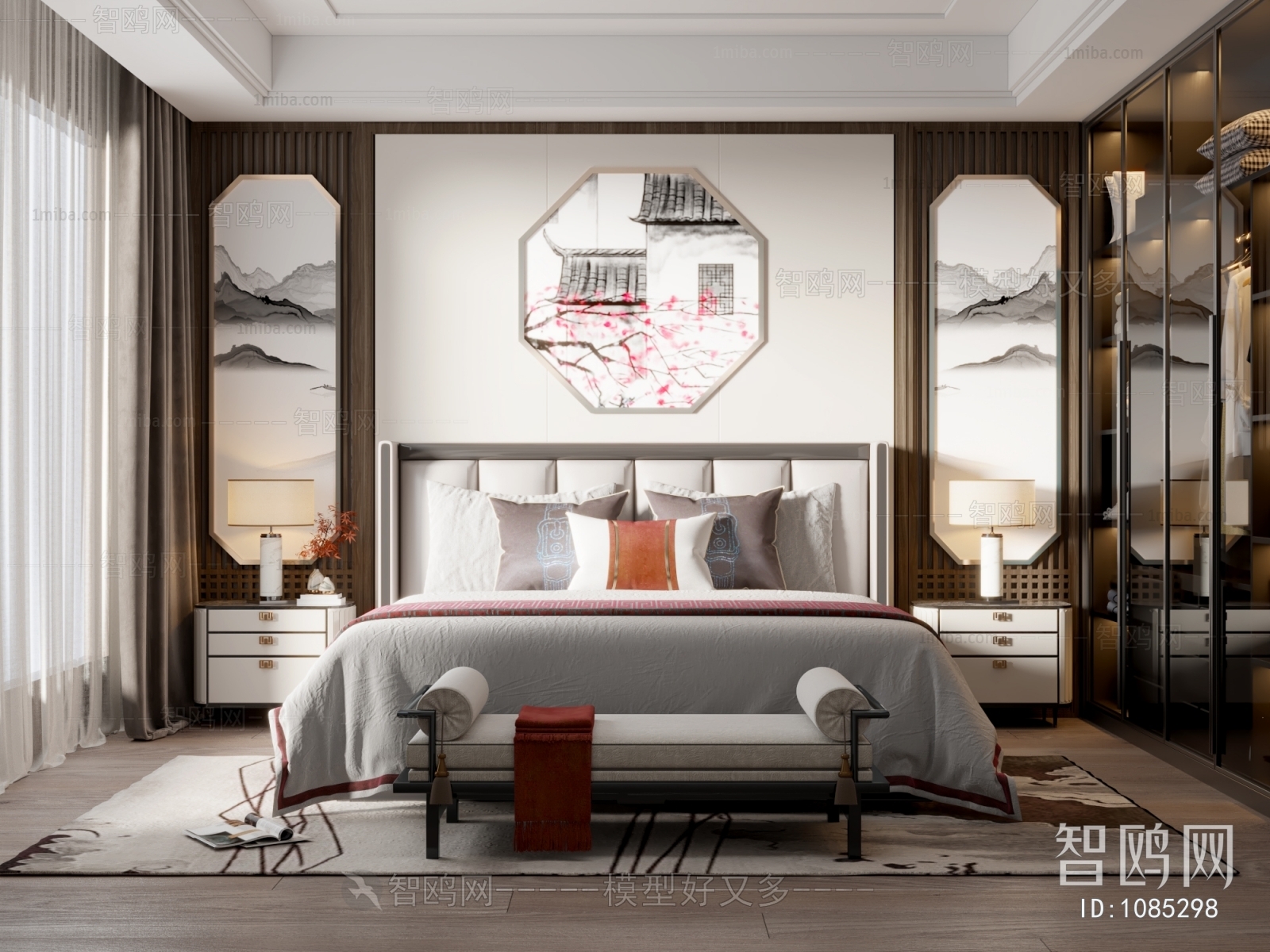 New Chinese Style Bedroom