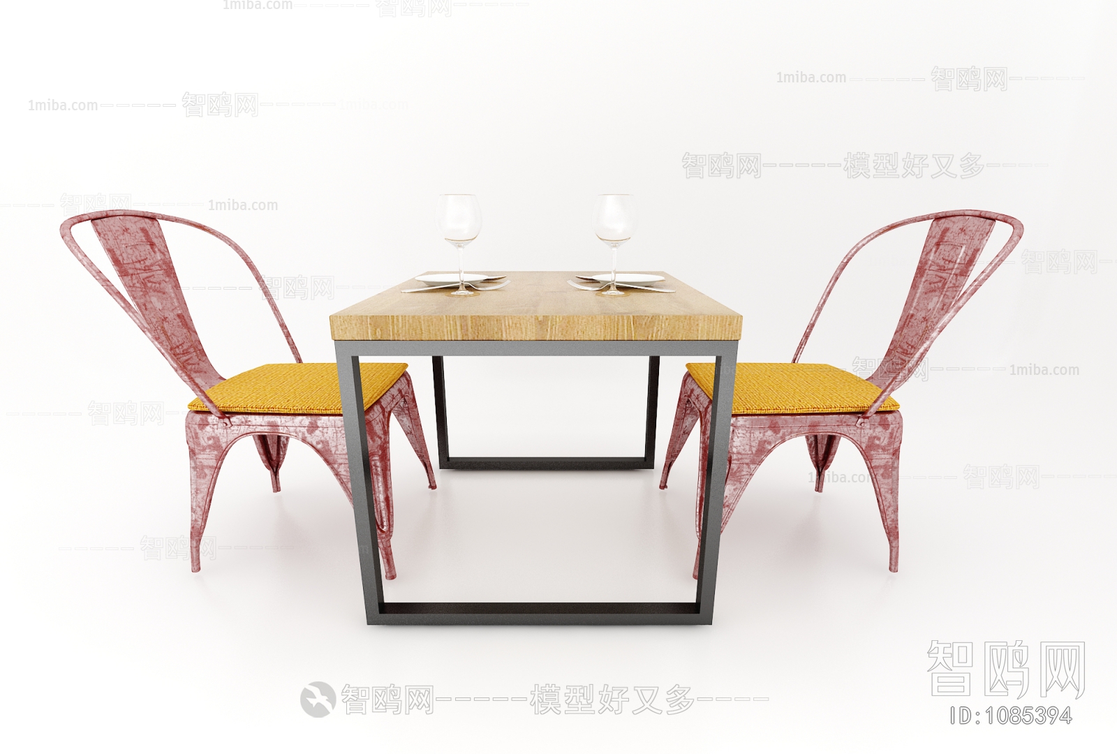 Industrial Style Dining Table And Chairs