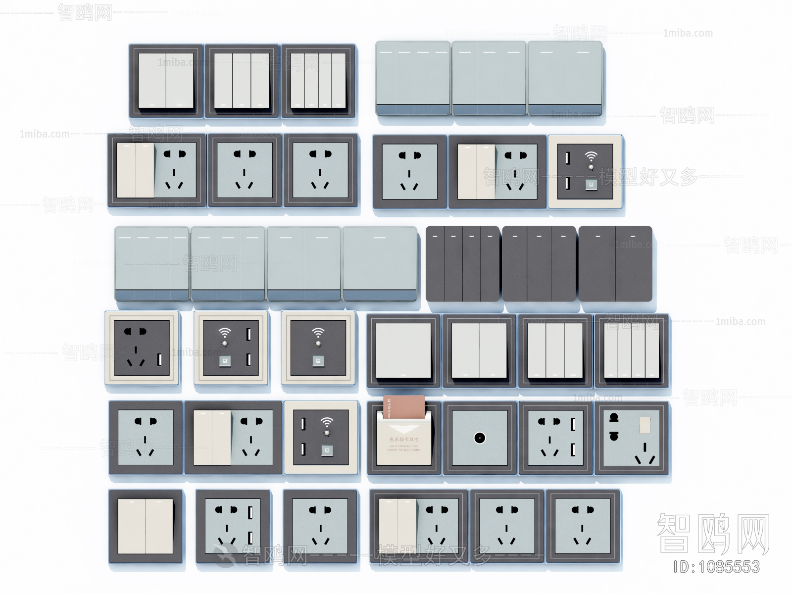 Modern Switch Socket Panel