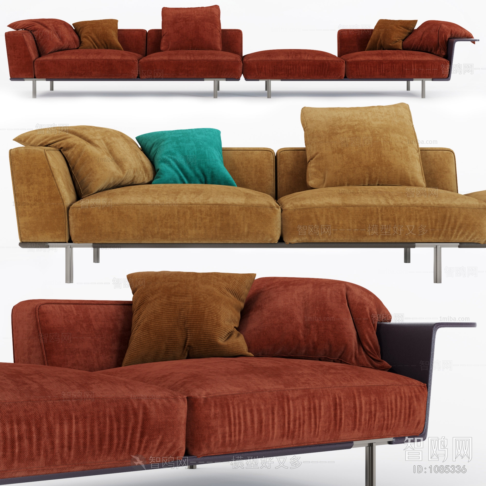 Modern Multi Person Sofa