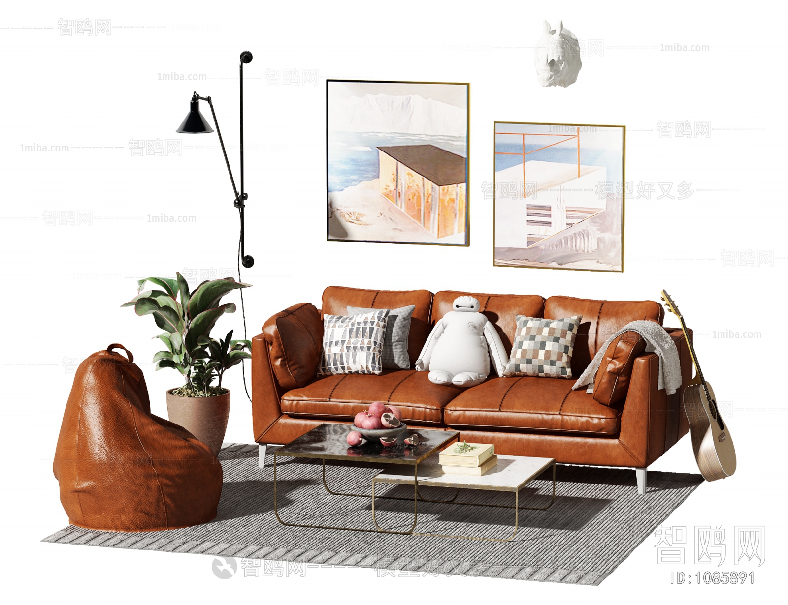 Nordic Style Sofa Combination