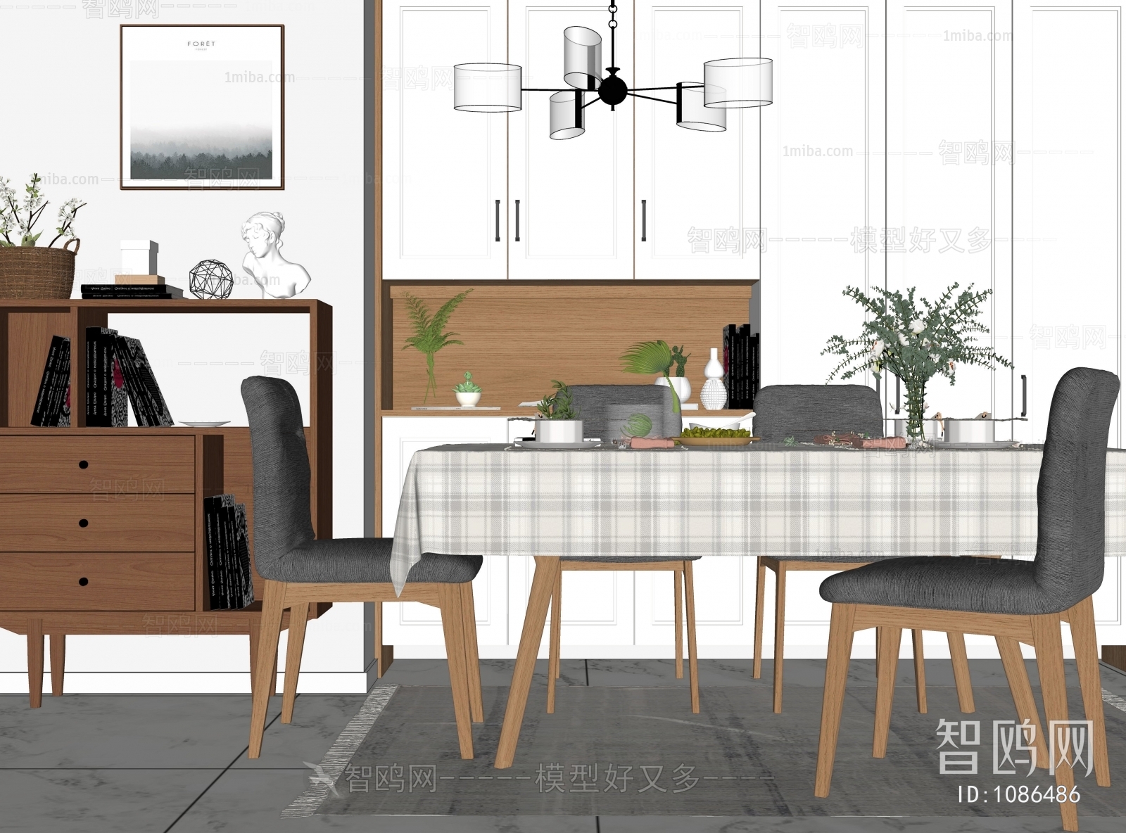 Nordic Style Dining Table And Chairs