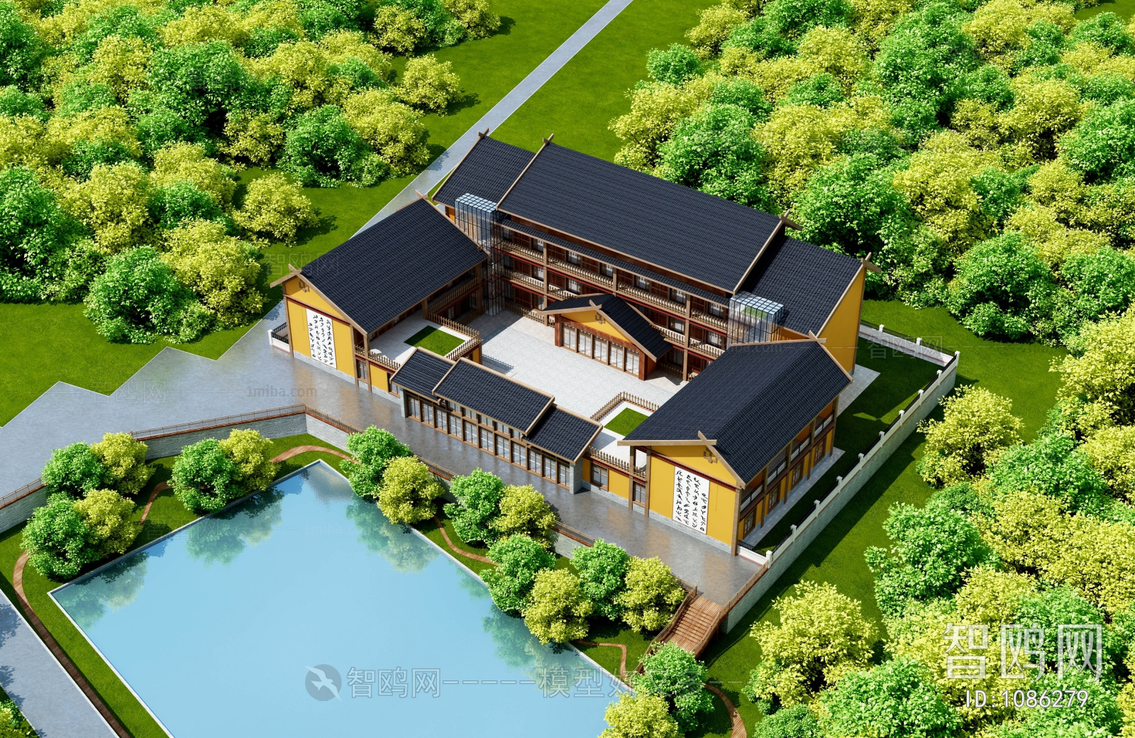 Chinese Style Villa Appearance