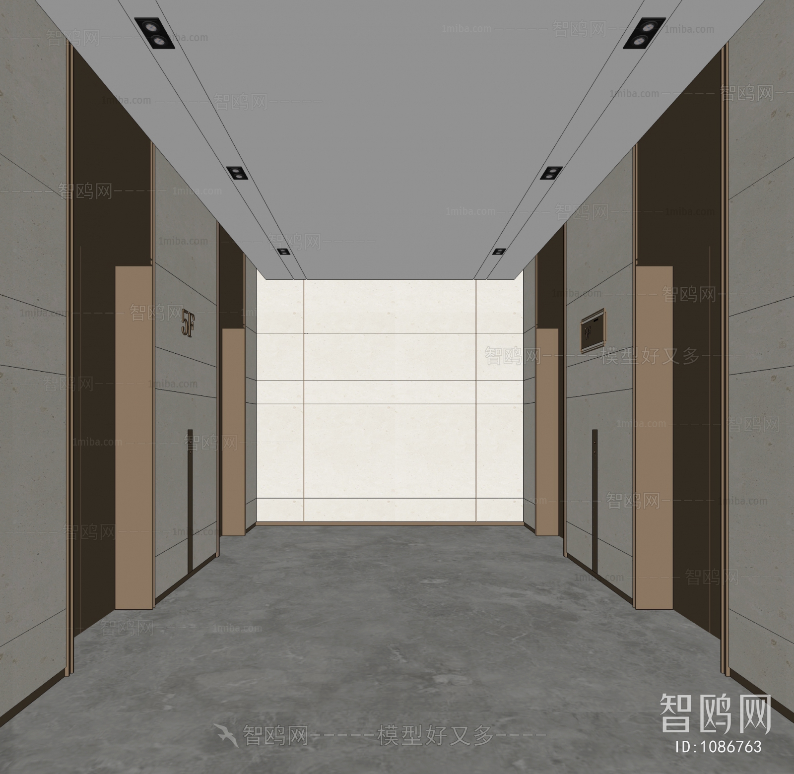 Modern Corridor/elevator Hall