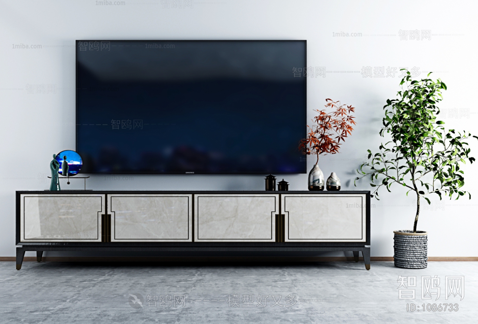 New Chinese Style TV Cabinet