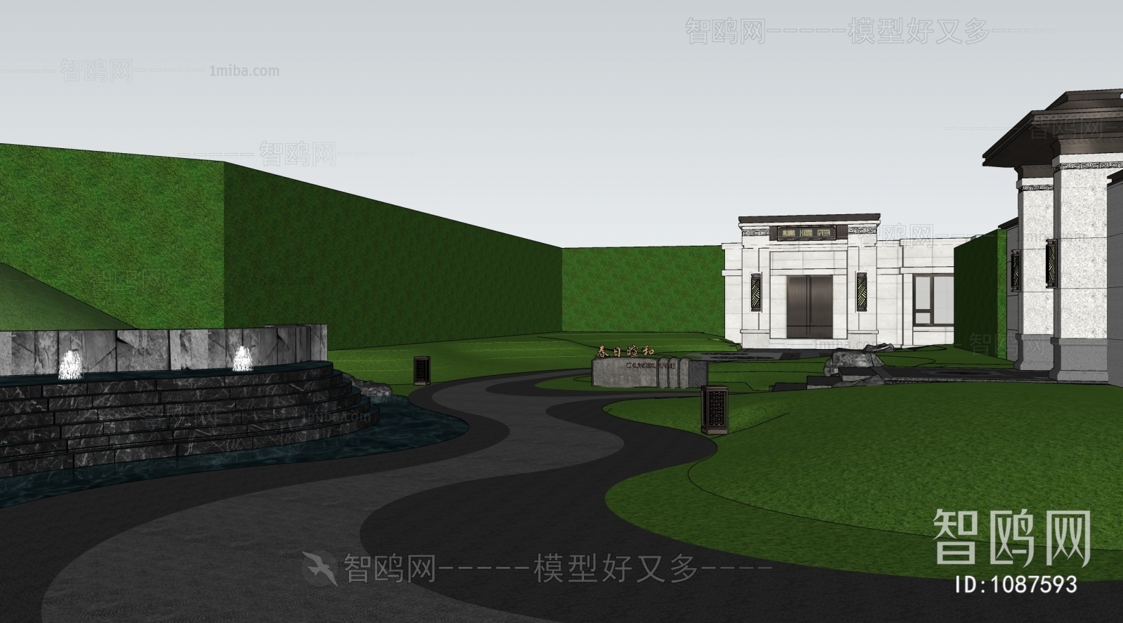 New Chinese Style Courtyard/landscape