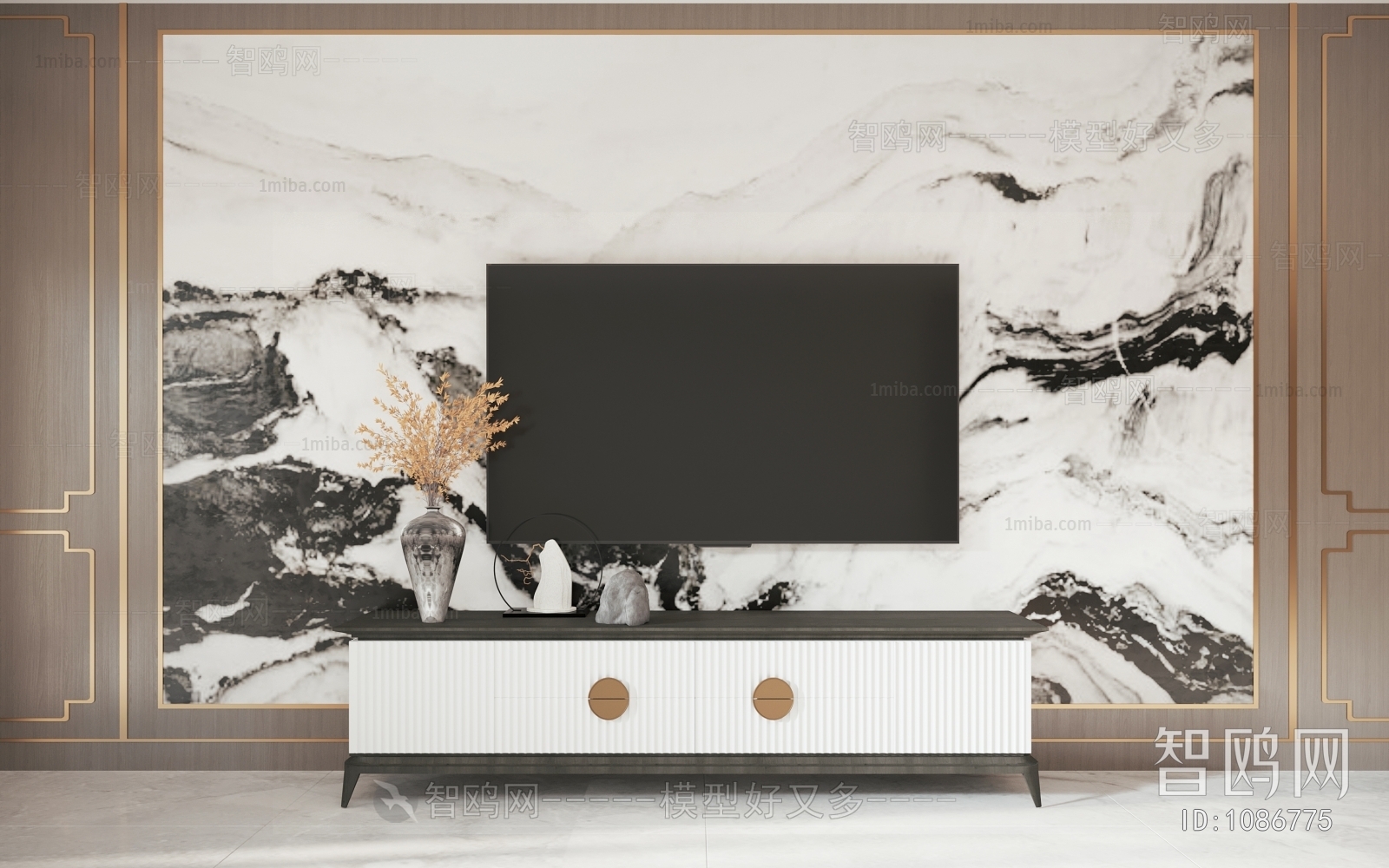 New Chinese Style TV Cabinet