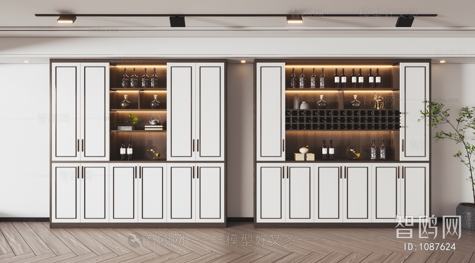 New Chinese Style Wine Cabinet