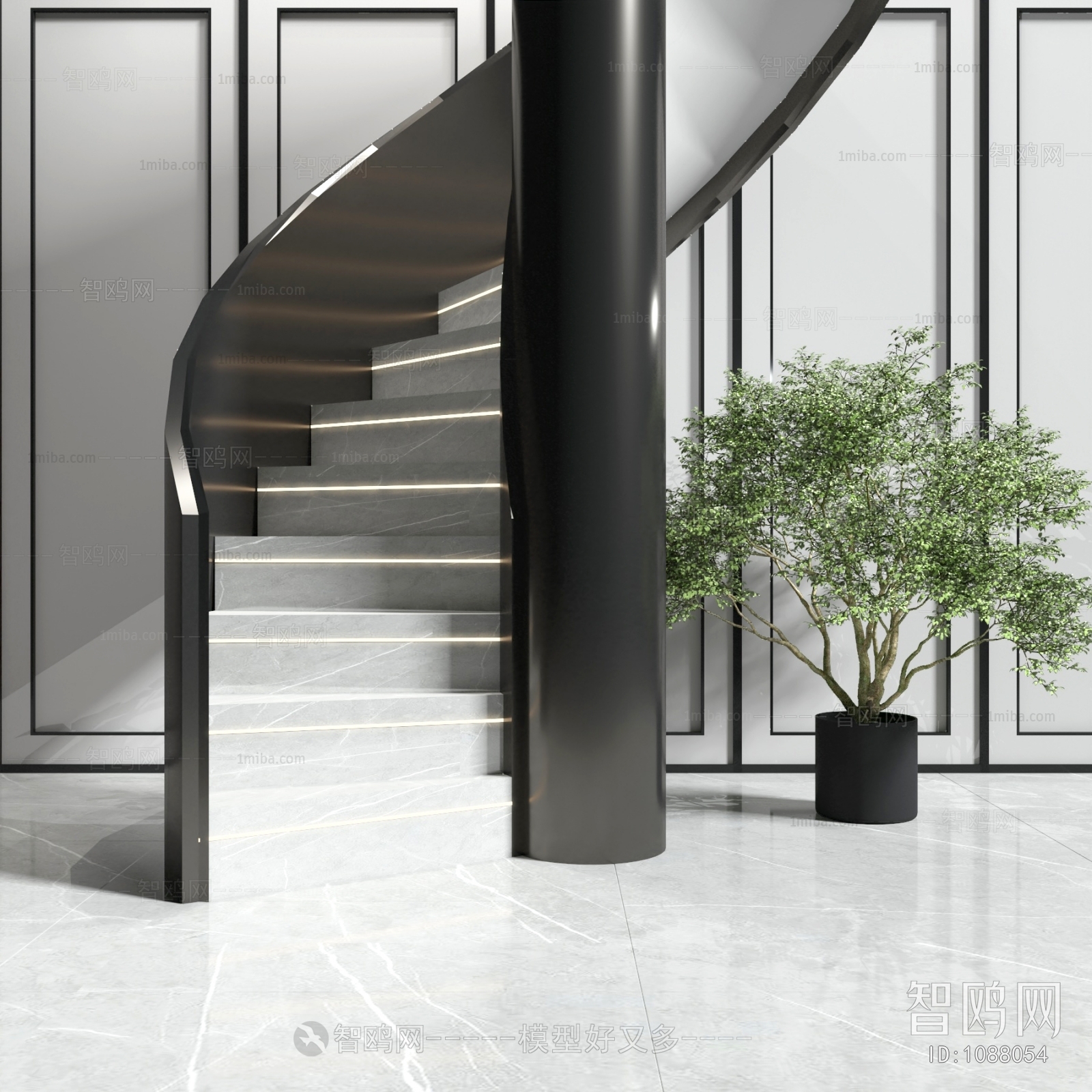 Modern Stair Balustrade/elevator