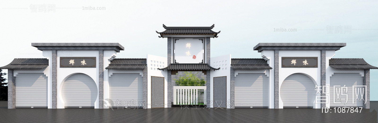 New Chinese Style Facade Element