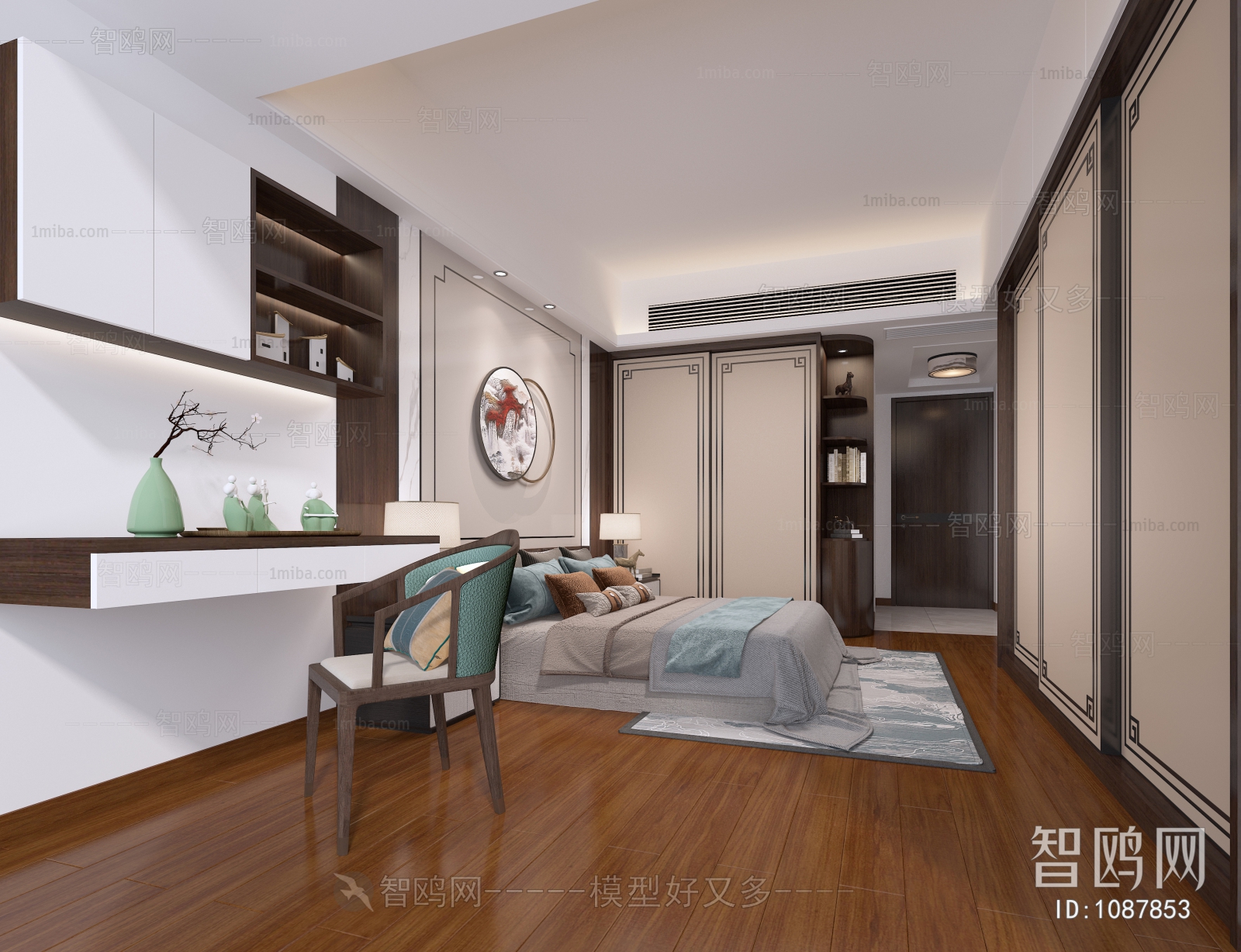 New Chinese Style Bedroom